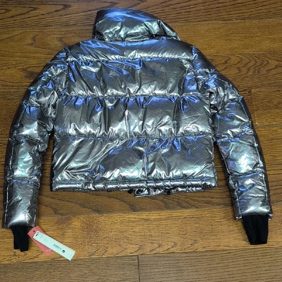 AQUA - RARE Metallic Puffer Coat 100% Exclusive - Picture 4 of 4